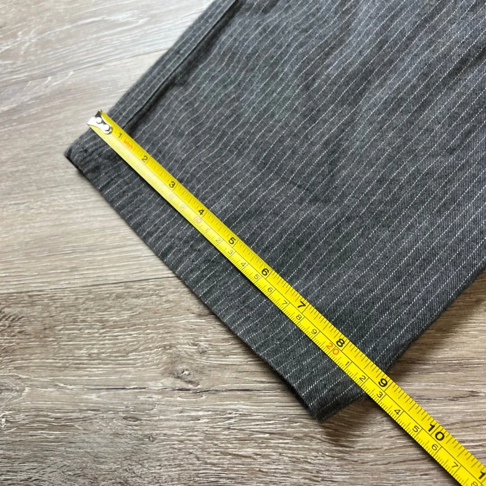 Banana Republic Pants Mens 33x30 Gray Pinstripe Straight Fit Cotton Trousers